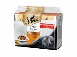 Sheba Nassfutter Fresh & Fine in Sauce Geflügel, 15 x 50 g
