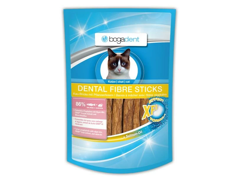 Bogar Katzen-Snack Dental Fibre Sticks zur Zahnpflege 50 g