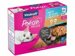 Vitakraft Nassfutter Poésie Délice Pute und Lachs Gelee 6 x 85 g