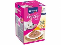 Vitakraft Nassfutter Poésie Multipack Herzschale Sauce 6 x 85 g