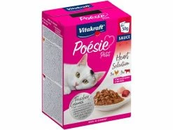 Vitakraft Nassfutter Poésie Petit Multipack Rind & Geflügel, 6 x 50 g