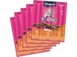 Vitakraft Katzen-Snack Cat-Stick mini Truthahn & Lamm, 5 x 6 Stk.