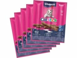 Vitakraft Katzen-Snack Cat-Stick mini Kabeljau & Seelachs, 5 x 6 Stk.