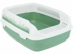 Trixie Katzentoilette Delio mit Rand, 35 x 20 x 48 cm