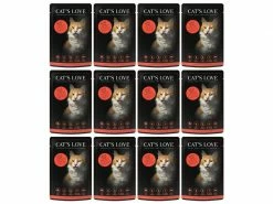 Cat's Love Nassfutter Adult Rind, 12 x 85 g