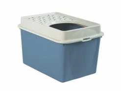 Rotho Katzentoilette Berty Eco, Blau – Sand