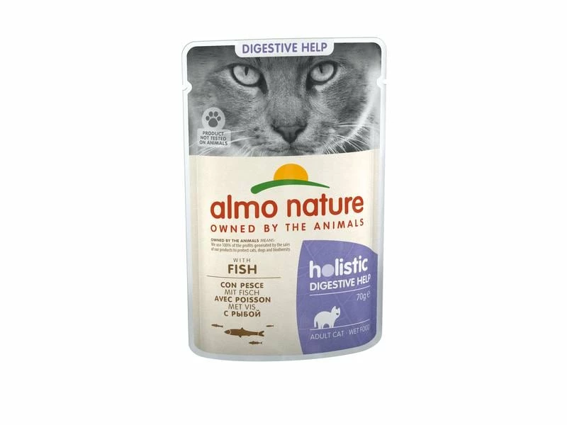 Almo Nature Nassfutter Holistic Digestive Help mit Fisch, 30 x 70 g – Bild 2