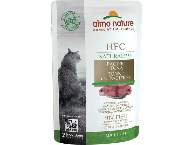 Almo Nature Nassfutter HFC Natural Plus Pazifikthunfisch, 24 x 55g – Bild 2