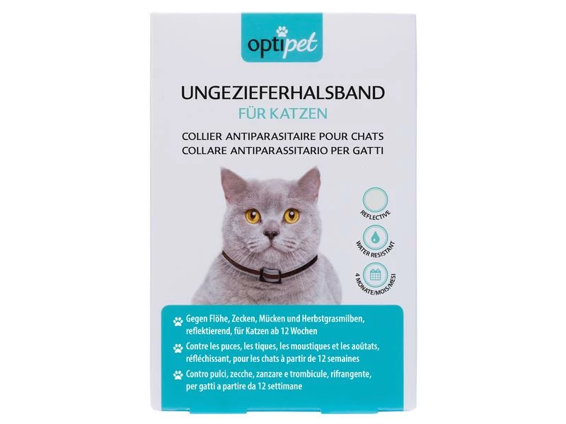 OptiPet Anti-Parasit-Halsband für Katzen, 1 Stück