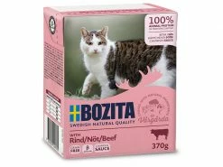 Bozita Nassfutter Häppchen in Sauce mit Rind, 370 g