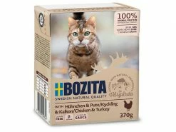 Bozita Nassfutter Häppchen in Sauce mit Hühnchen & Pute, 370 g