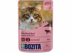 Bozita Nassfutter Pouch Häppchen in Sauce Rind, 85 g