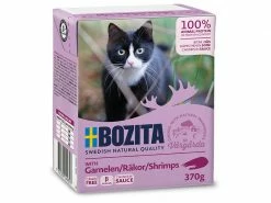 Bozita Nassfutter Häppchen in Sauce mit Garnelen, 370 g