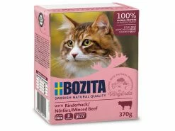 Bozita Nassfutter Häppchen in Gelée mit Rinderhack, 370 g