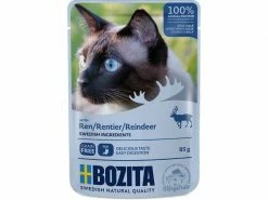 Bozita Nassfutter Pouch Häppchen in Gelée Rentier, 85 g