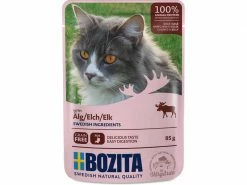 Bozita Nassfutter Pouch Häppchen in Gelée Elch, 85 g