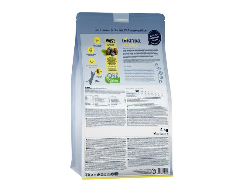 Happy Cat Trockenfutter Supreme Culinary Land-Geflügel, 1.3 kg – Bild 3