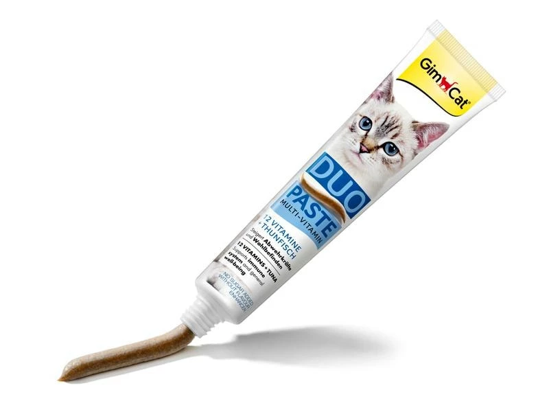 Gimpet Nahrungsergänzung GimCat Multi-Vitamin Duo-Paste, 50 g – Bild 3