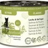 Catz finefood Nassfutter Kitten No.05 Lachs & Geflügel, 6 x 200 g