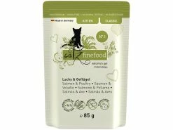 Catz finefood Nassfutter Kitten No.05 Lachs & Geflügel, 85 g