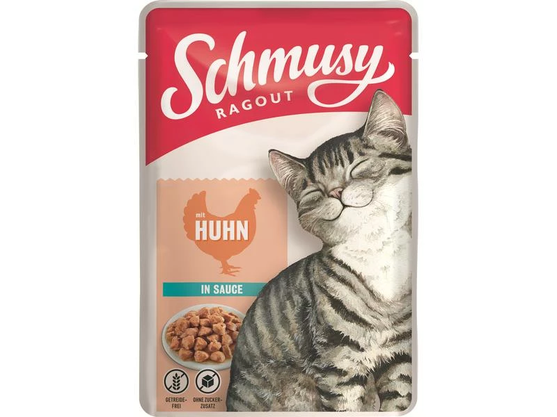 Schmusy Nassfutter Ragout Huhn Sauce, 22 x 100 g – Bild 2