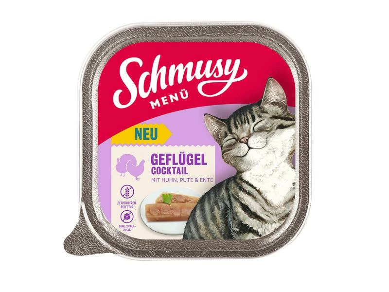 Schmusy Nassfutter Menü Geflügelcocktail, 16 x 100 g – Bild 2