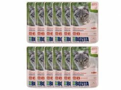 Bozita Nassfutter Pouch Häppchen in Sauce Lachs, 12 x 85 g