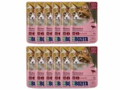 Bozita Nassfutter Pouch Häppchen in Gelée Rind, 12 x 85 g