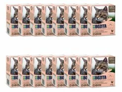 Bozita Nassfutter Häppchen in Gelée mit Hühnchenleber, 16 x 370 g