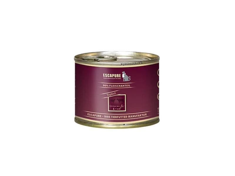 Escapure Nassfutter Topferl Lamm & Rind, 200 g