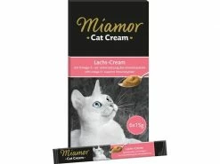 Miamor Katzen-Snack Lachs-Cream, 6 x 15 g