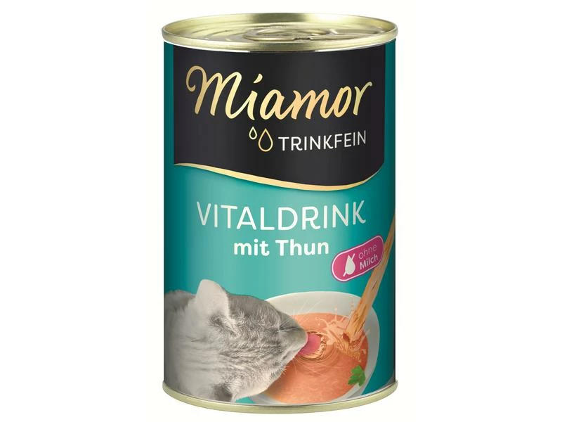 Miamor Katzen-Snack Dose Trinkfein Vitaldrink Thunfisch, 6 x 135 ml – Bild 2