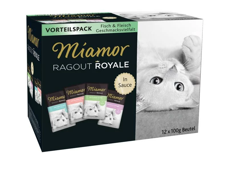 Miamor Nassfutter Ragout Royale in Sauce Multipack 4 Sorten
