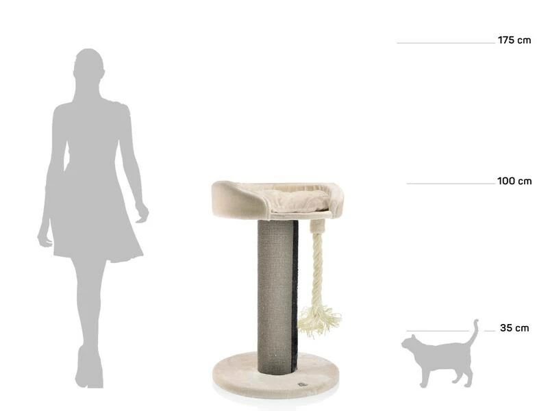 CanadianCat Kratzbaum Lounge Ontario 1, Beige – Bild 8