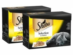 Sheba Nassfutter Sélection in Sauce Geflügel Variation, 24 x 85 g