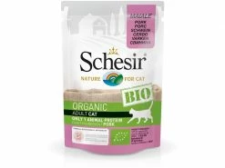 Schesir Nassfutter Bio Schwein, 85 g