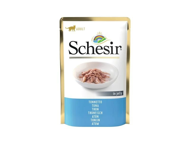 Schesir Nassfutter Thunfisch in Gelée, 85 g