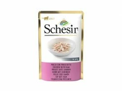 Schesir Nassfutter Huhn & Schinken in Gelée, 85 g