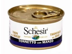 Schesir Nassfutter Thunfisch & Rind in Gelée, 85 g