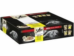 Sheba Nassfutter Selection in Sauce Geflügel Variation, 60 x 85 g