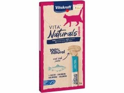 Vitakraft Katzen-Snack VitaNaturals LiquidSnack Lachs, 5 Stk.