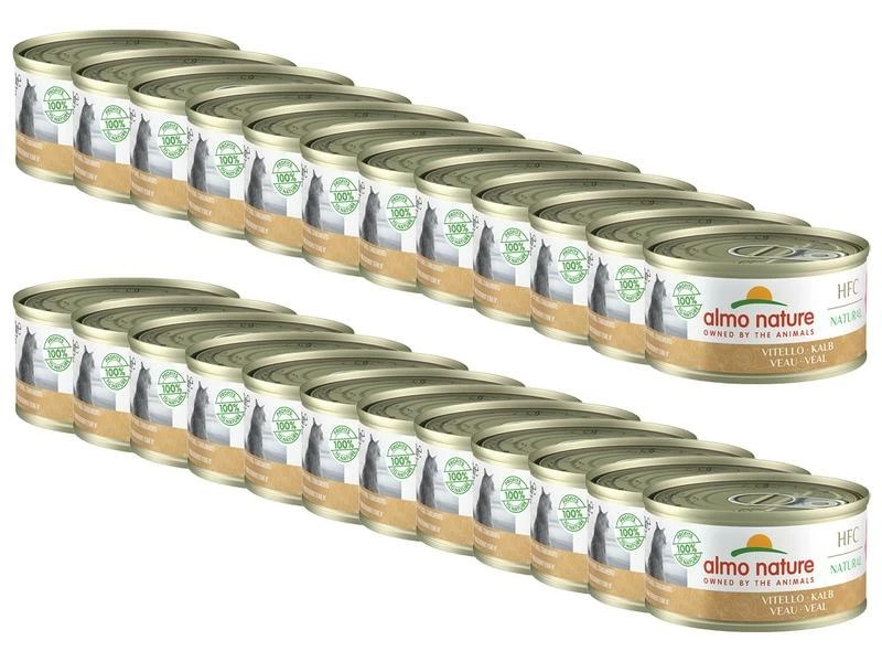 Almo Nature Nassfutter HFC Natural Kalb, 24 x 70 g