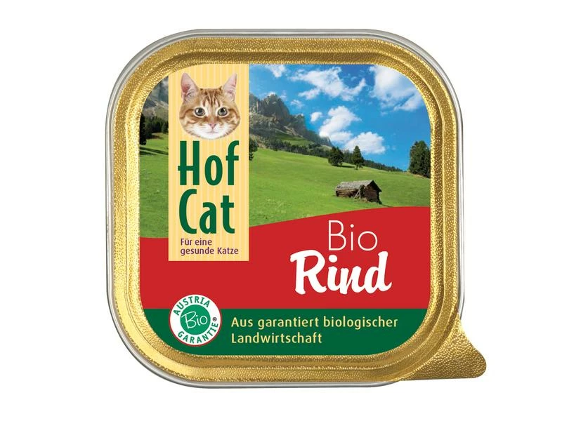 HofCat Nassfutter Rind, 16 x 100g – Bild 2