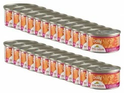 Almo Nature Nassfutter Daily Mousse mit Thunfisch und Lachs, 24 x 85 g