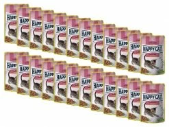 Happy Cat Nassfutter Meat in Sauce Kitten & Junior Geflügel, 24 x 85 g