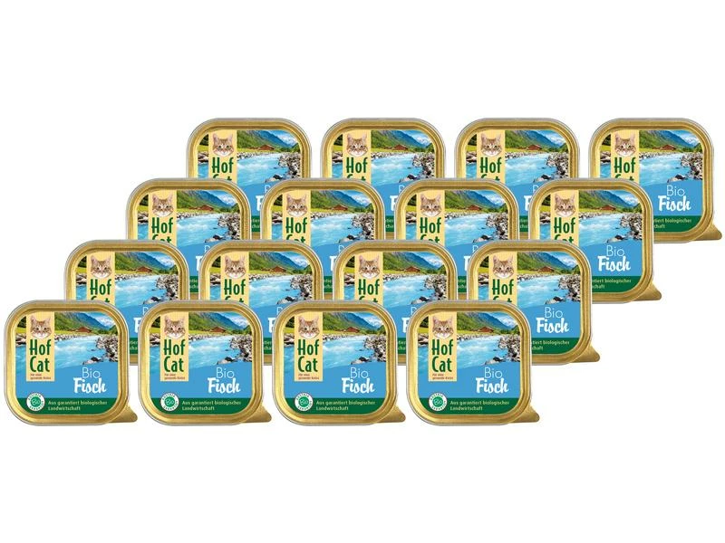 HofCat Nassfutter Fisch, 16 x 100g