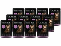 Cat's Love Nassfutter Adult Lachs & Huhn, 12 x 85 g