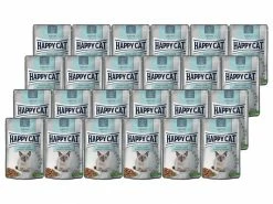 Happy Cat Nassfutter Meat in Sauce Sensitive Magen & Darm, 24 x 85 g