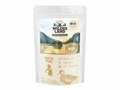 Wildes Land Nassfutter Adult BIO Ente PUR m. Lachsöl 12 x 85 g