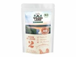 Wildes Land Nassfutter Adult BIO Huhn & Lachs 12 x 85 g
